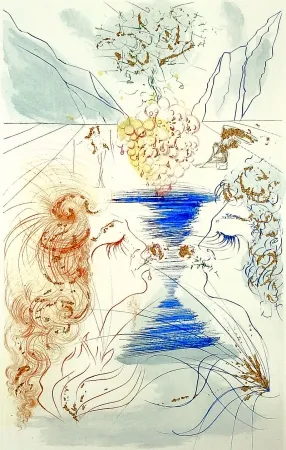 版画 Dali - Let Him Kiss Mee with the Kisses of His Mouth: For His Love is Better Than Wine