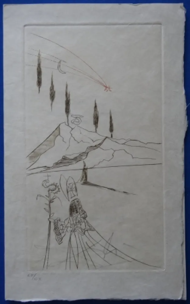蚀刻版画 Dali - L'Evèque
