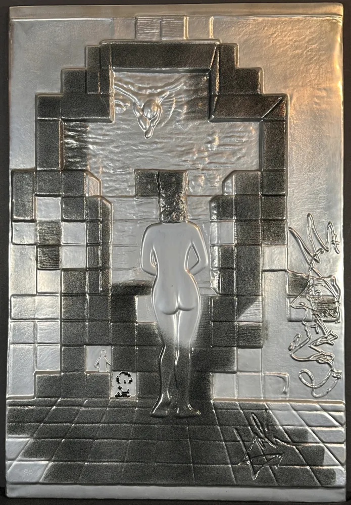 复数作品 Dali - LINCOLN IN DALIVISION Platinum Bas Relief 