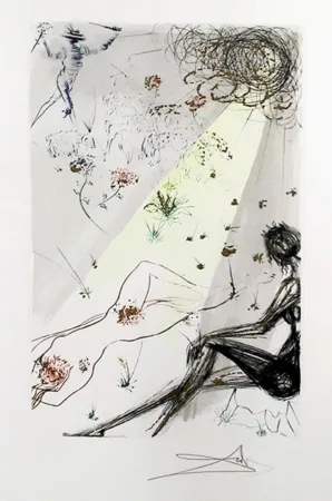 版画 Dali - Looke not upon mee that I am blacke from Song of Songs of Solomon portfolio