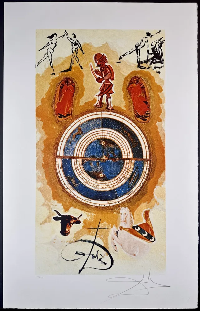石版画 Dali - Lyle Stuart Tarot Prints Wheel of Fortune
