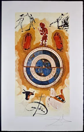 石版画 Dali - Lyle Stuart Tarot Prints Wheel of Fortune