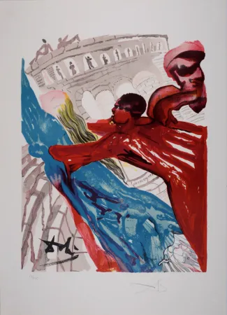 石版画 Dali - Mais ô belle Dionée..., from Ovide L'art D'aimer - Hand-signed - Large size