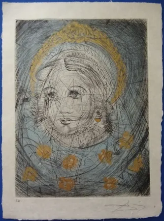 蚀刻版画 Dali - Marguerite