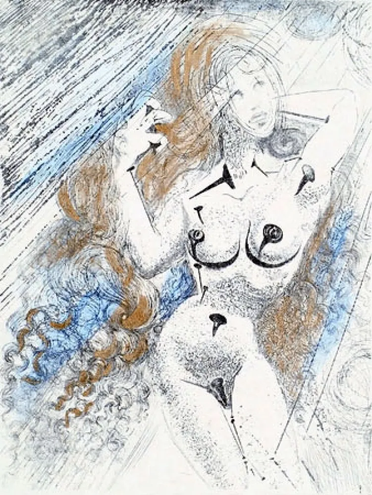 版画 Dali - Marilyn