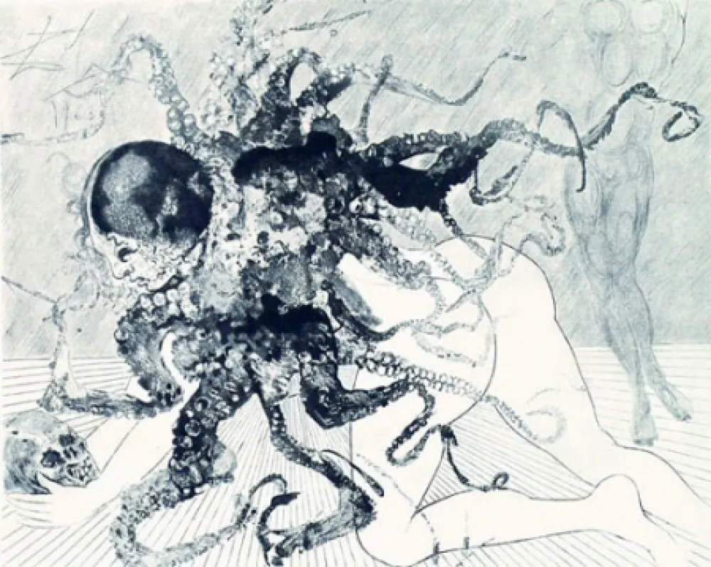 版画 Dali - Medusa
