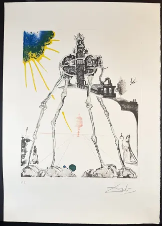 版画 Dali - Memories of Surrealism Space Elephant