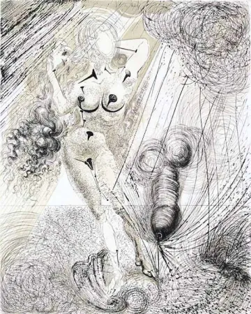 版画 Dali - Naissance de Venus (Birth of Venus)