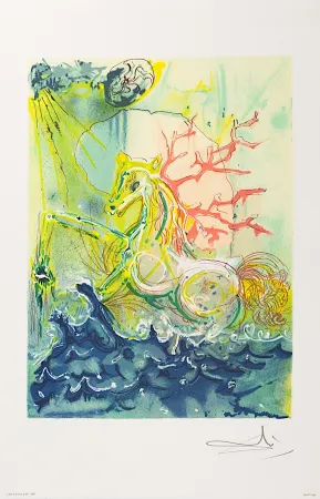 石版画 Dali - Neptune