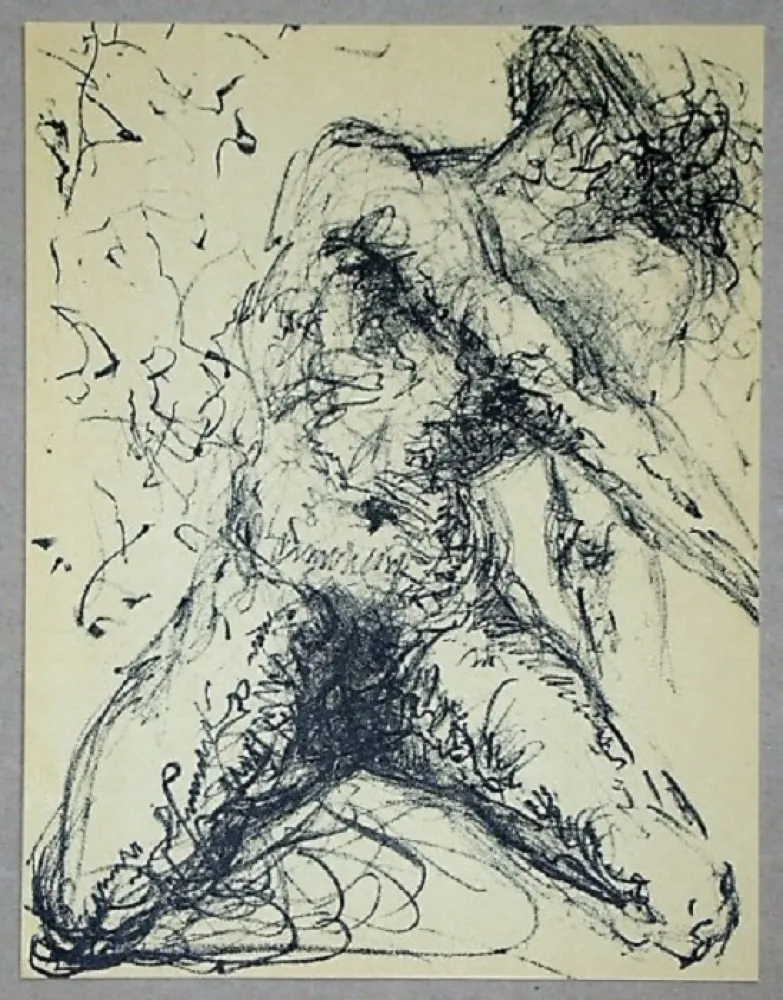 石版画 Dali - Nu Gris