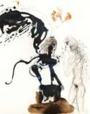 蚀刻版画 Dali - Oedipus et Sphinx