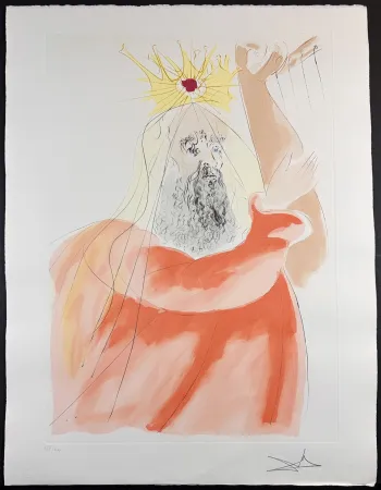 版画 Dali - Our Historical Heritage King David