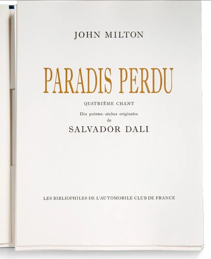 插图书 Dali - Paradis Perdu/ Milton