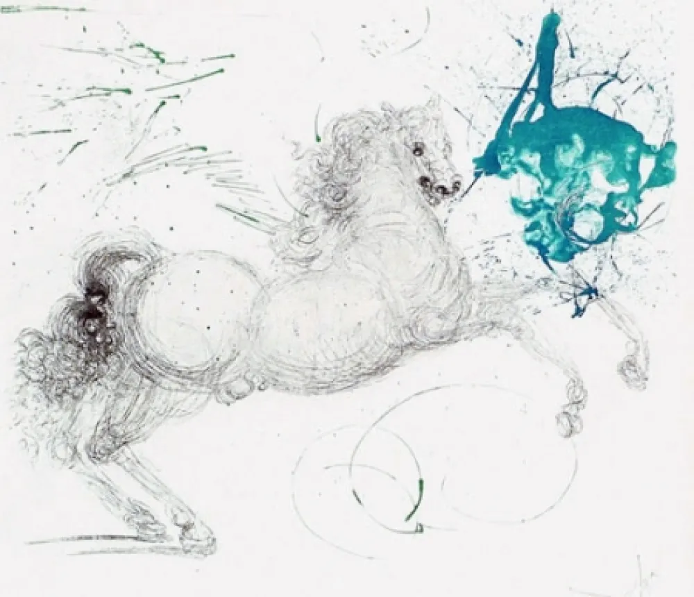 版画 Dali - Pegase (Pegasus)