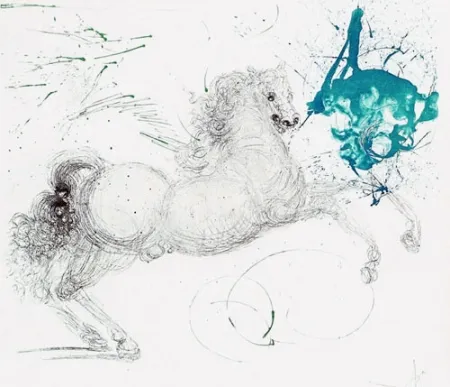 版画 Dali - Pegase (Pegasus)