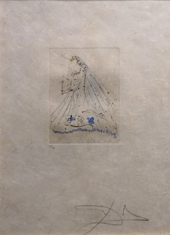 版画 Dali -  Petites Nus (Ronsard) 1st Row 1st Piece A