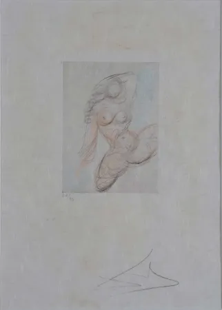 版画 Dali - Petites Nus (Ronsard) E