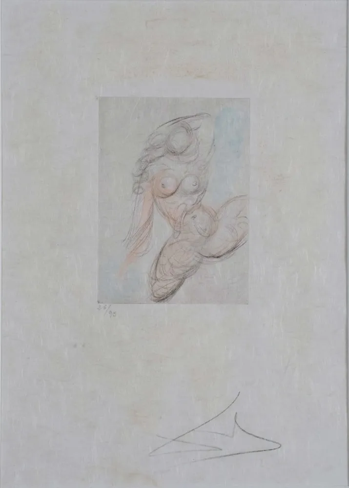 版画 Dali - Petites Nus (Ronsard) E