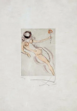 版画 Dali - Petites Nus (Ronsard) H