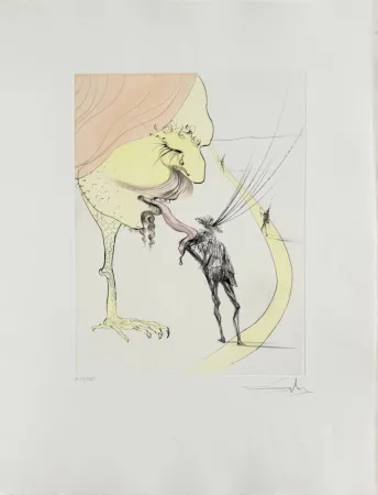 蚀刻版画 Dali - Picasso: A Ticket for Glory