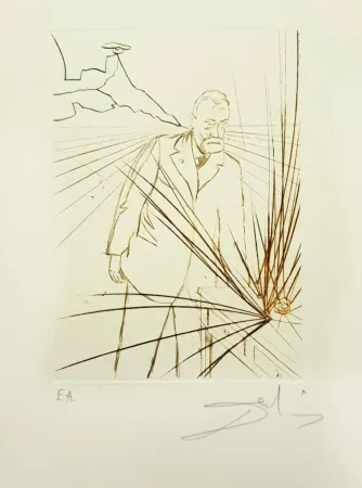蚀刻版画 Dali - Pierre Curie