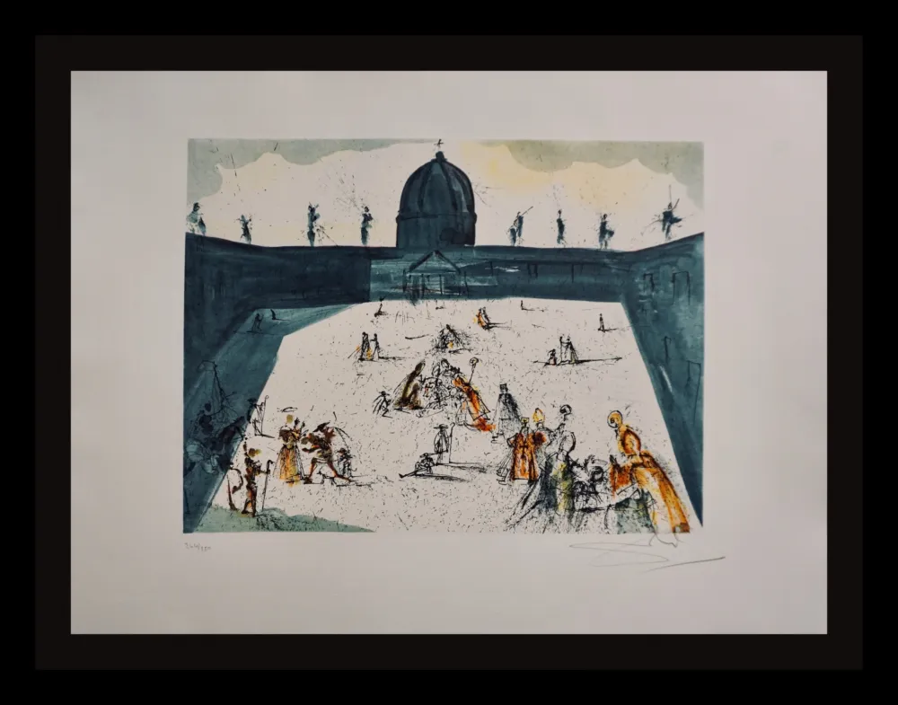 版画 Dali - Place St-Pierre