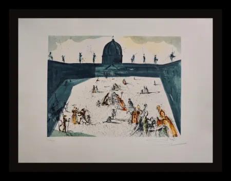 版画 Dali - Place St-Pierre