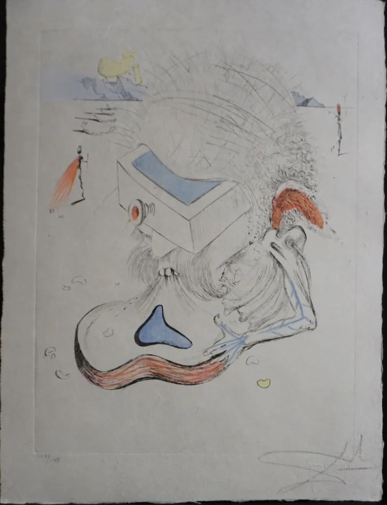 版画 Dali - Poems Secrets The Beach at Sete