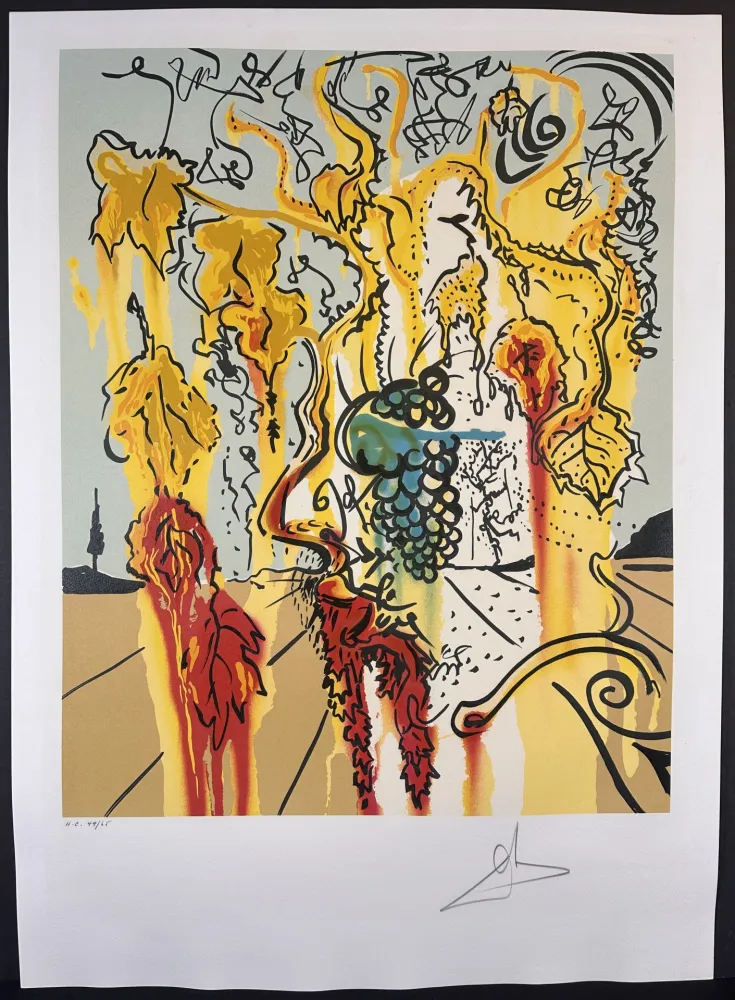 石版画 Dali - Portrait of Autumn