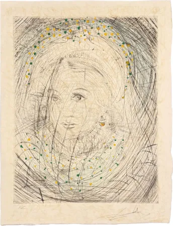 单版画 Dali - Portrait of  Marguerite