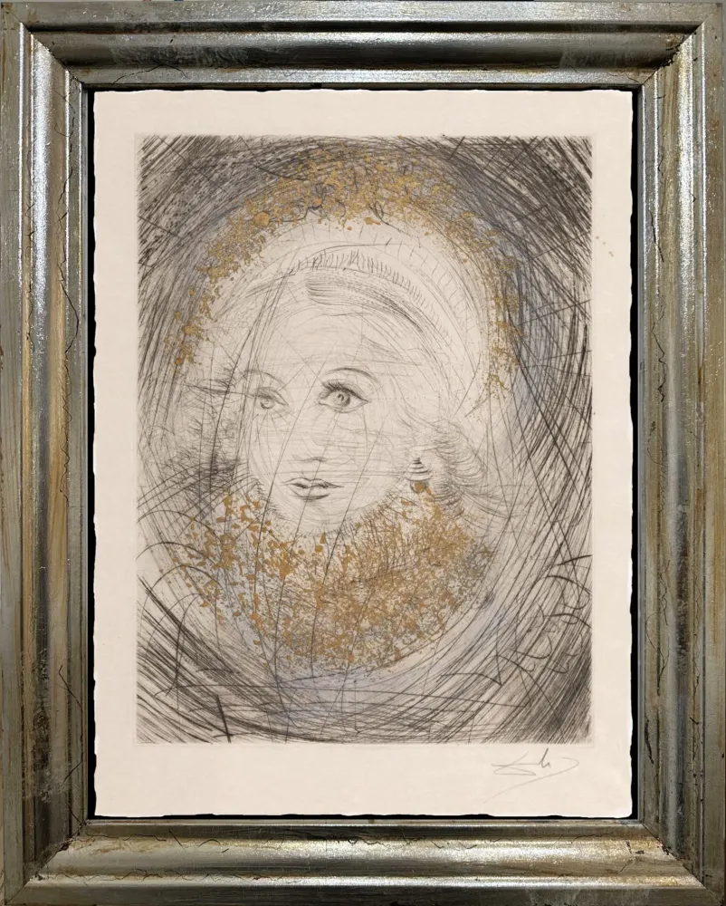 干刻版画 Dali - Portrait of  Marguerite