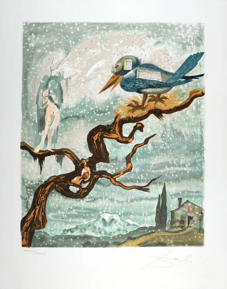 石版画 Dali - Prince and Princess, 1966 - Hand-signed