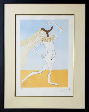 蚀刻版画 Dali - Quevedos Visioner, Planche III
