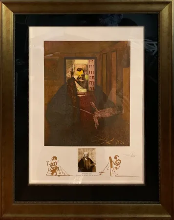 石版画 Dali - Rembrandt (Portrait du Peintre par Lui-Meme)