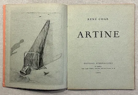 插图书 Dali - René Char. ARTINE. Avec une gravure de Salvador DALI (1930)