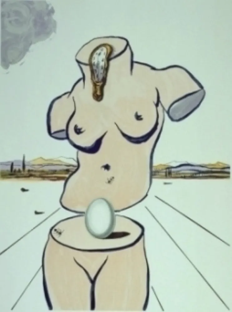 石版画 Dali - Retrospective II : The Birth of Venus (Torso)