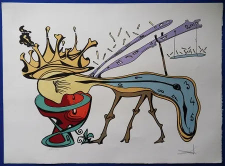 石版画 Dali - Rigetto della Civilta