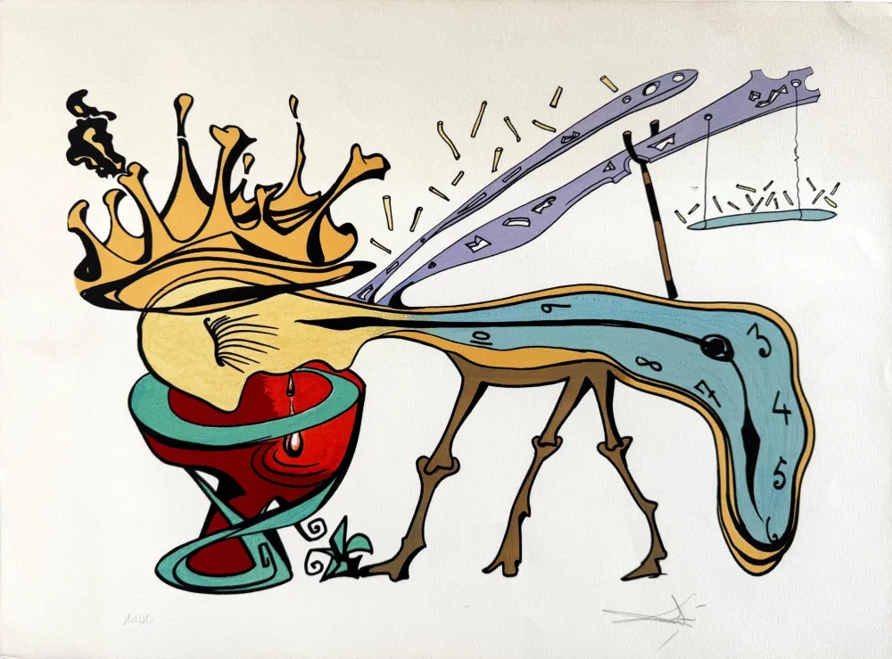 石版画 Dali - Rigetto della civiltà (Civilization’s Reject)
