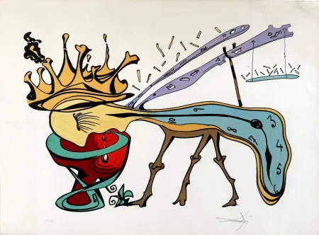 石版画 Dali - Rigetto della civiltà (Civilization’s Reject)