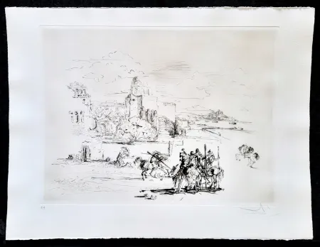 版画 Dali - Road to Ampurdam (Rome & Cadaques)