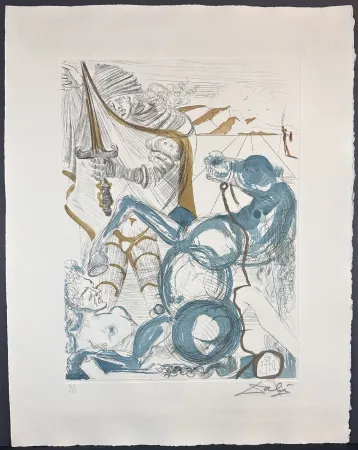 版画 Dali - Saint Martin