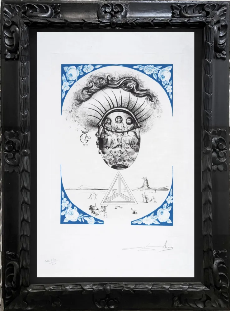 版画 Dali - Sainte Trinité  Sainte Persistance de la mémoire