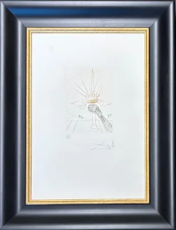 干刻版画 Dali - Salvador Dalì (1904-1989) - King John - Drypoint, etching - 1970