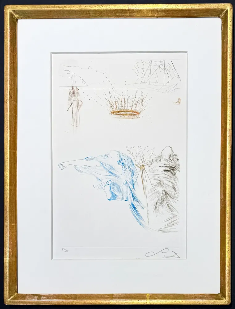 版画 Dali - Salvador Dalí (1904–1989) – Le Testament de Tristan – Colour-printed drypoint etching – 1970