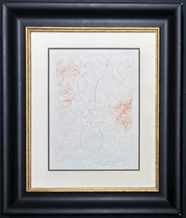 版画 Dali - Salvador Dalí (1904–1989) - Le torse -  drypoint etching on Japanese paper - 1969