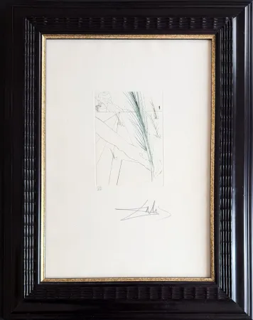 版画 Dali - Salvador Dalí (1904–1989) - Love's Labour's Lost - Drypoint etching on Rives paper - 1970