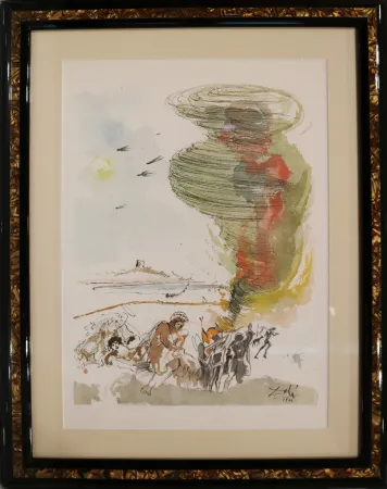 石版画 Dali - Sed libera nos a malo