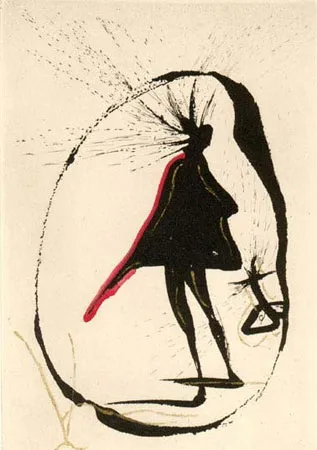 版画 Dali - Silhouette