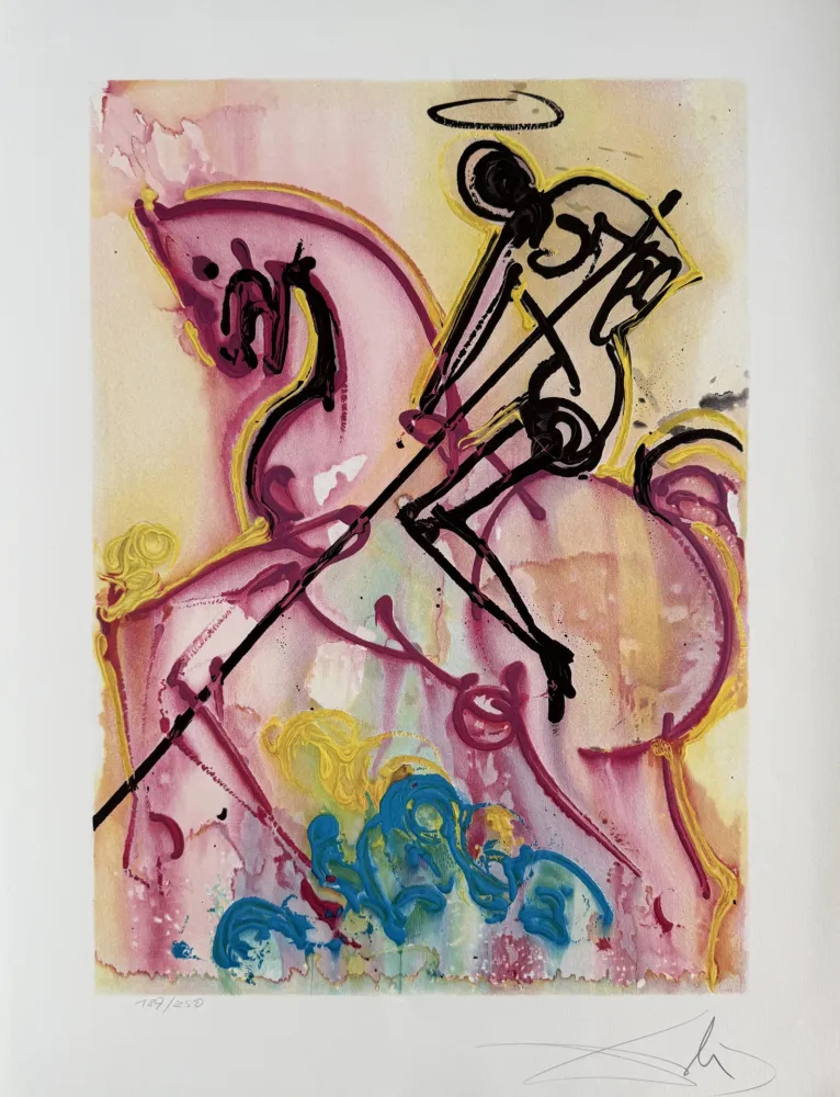 石版画 Dali - St. George