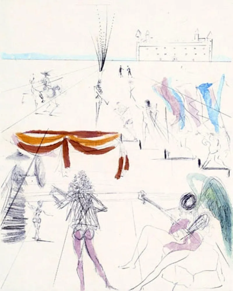 版画 Dali - St. Jacques de Compostella